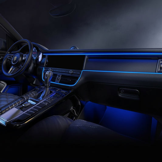 3 m Auto-LED Ambientebeleuchtung – USB EL-Kaltlicht Innenraum Lichtleiste ohne Installation