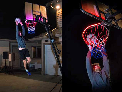 LED Basketballkorb-Licht – Induktions-Farbwechsel, Outdoor, batteriebetrieben