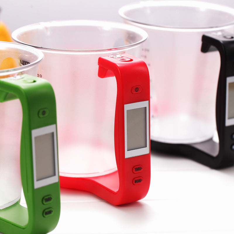 Elektronischer Messbecher 500g/0,1g – Multifunktions Küchenwaage & Grammskala | HTM-C01