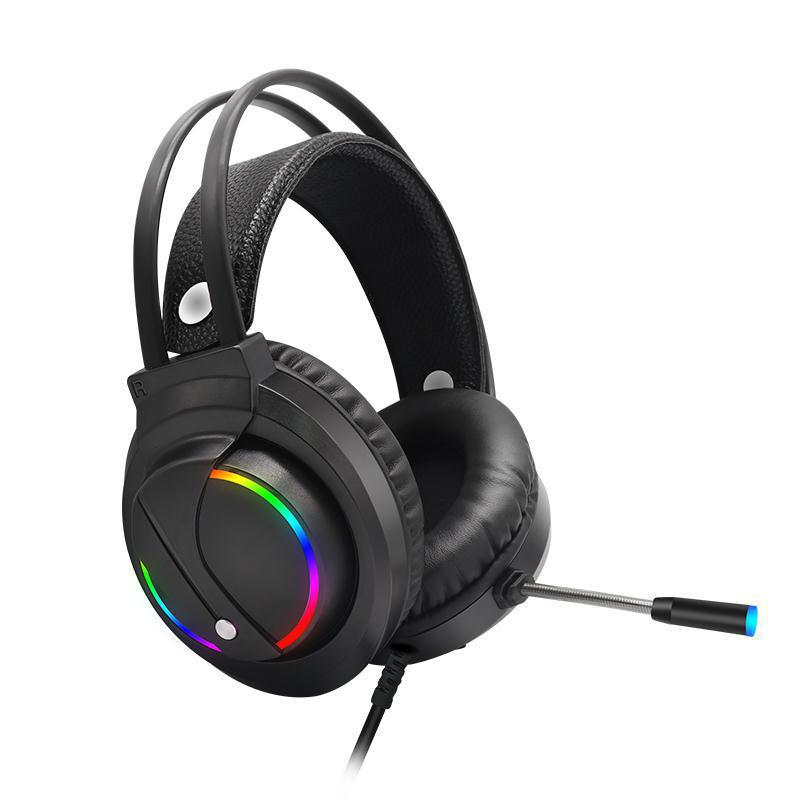 Tuner K1 Gaming-Headset – RGB-beleuchtetes USB-Computer-Headset mit Mikrofon für PC & Konsole
