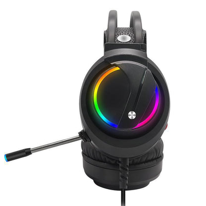 Tuner K1 Gaming-Headset – RGB-beleuchtetes USB-Computer-Headset mit Mikrofon für PC & Konsole