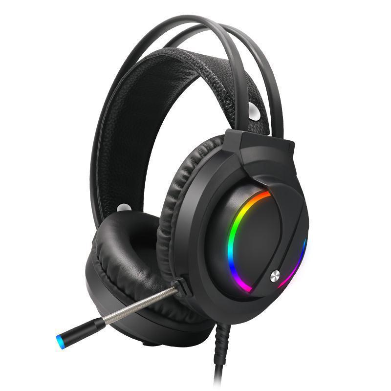 Tuner K1 Gaming-Headset – RGB-beleuchtetes USB-Computer-Headset mit Mikrofon für PC & Konsole