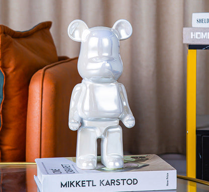 Luxuriöser Keramik-Bär – Stilvolle Deko & Spardose für Zuhause