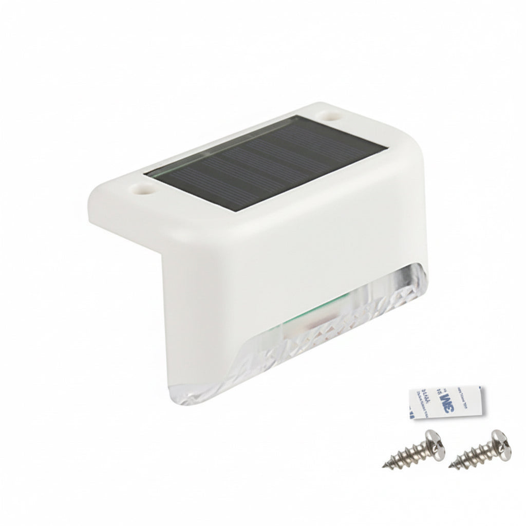 Solar-Stufenlicht – Wasserdichte LED Wandleuchte für Treppen, Zaun & Garten