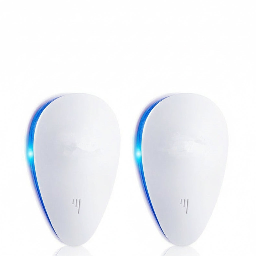 Ultraschall Schädlingsvertreiber – Leiser Tropfen-Design Stecker gegen Mücken, Kakerlaken & Mäuse