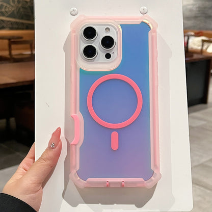 iPhone 16 Pro Max Schutzhülle – Chameleon Electroplating Case mit Magnetfunktion & Anti-Shock