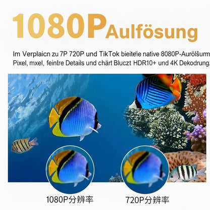 Mini Projektor 4K Support | 720p HD | 150 ANSI | Tragbarer Smart Beamer