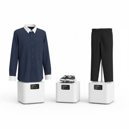 Vollautomatische 3-in-1 Kleiderpuppe – Aufblasbare Bügelmaschine, Trockner & Hänge-Dampfbügler