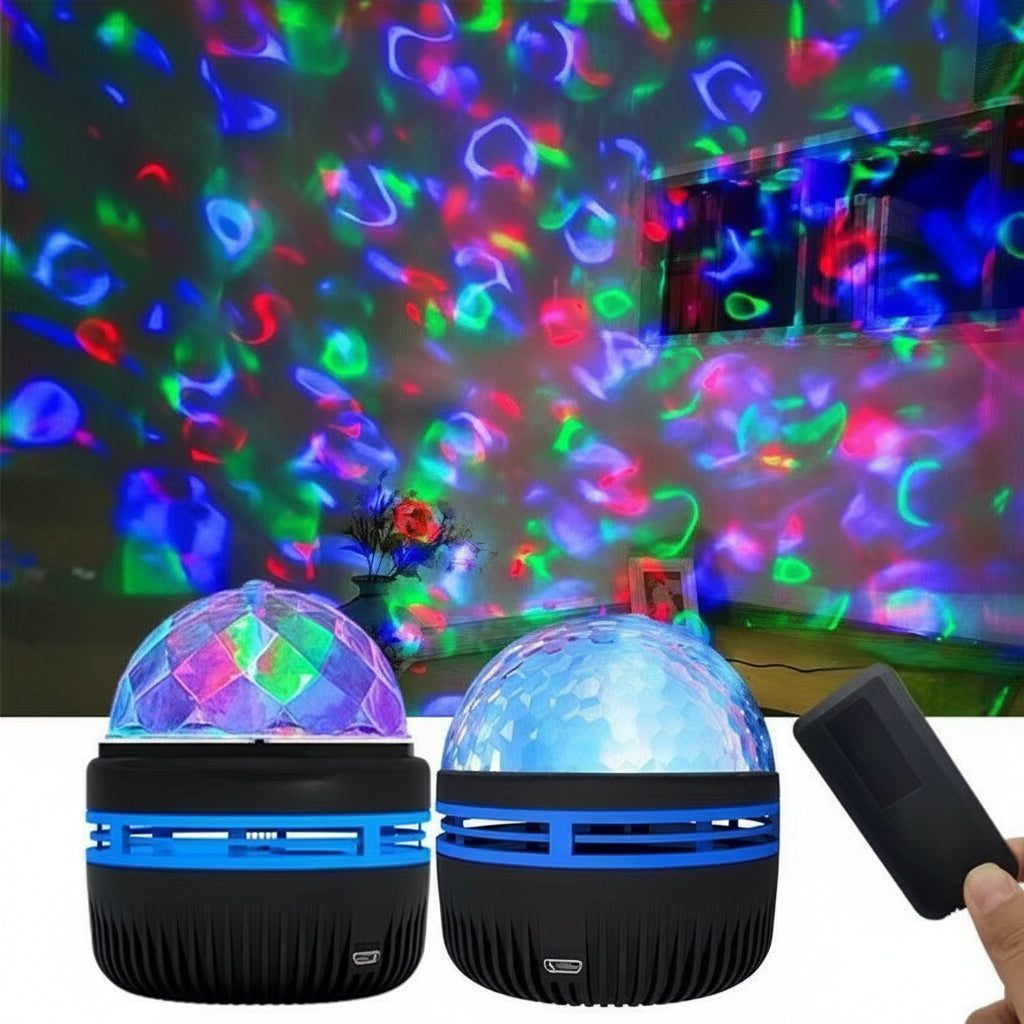 Rotierendes Wasserwellen Licht | Aurora Sternenhimmel Projektor | Ambient Lampe