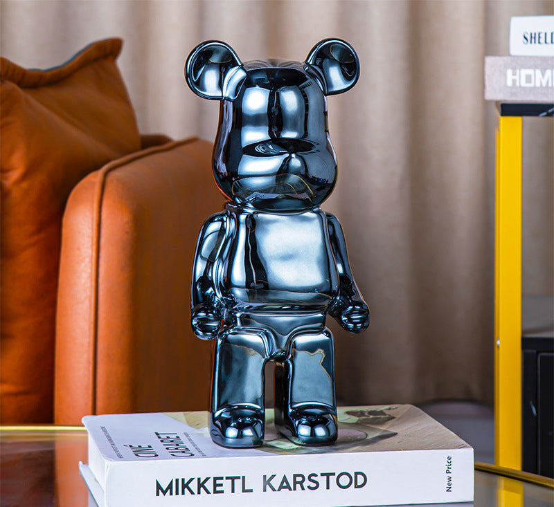 Luxuriöser Keramik-Bär – Stilvolle Deko & Spardose für Zuhause