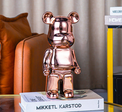 Luxuriöser Keramik-Bär – Stilvolle Deko & Spardose für Zuhause