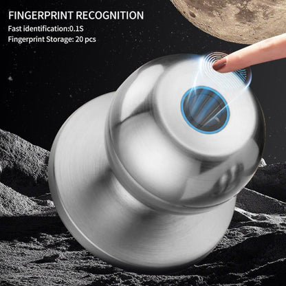 Smart Fingerprint Kugelschloss – Elektronisches Türschloss für Innentüren, DC-betrieben, Amerikanisches Design