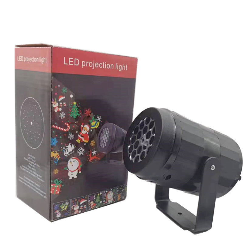 LED Weihnachts-Projektor – 16 Muster Schneeflocken Licht, USB 5V, Indoor Deko & Festbeleuchtung