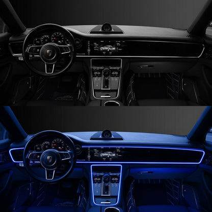 EL-Kaltlicht LED Auto-Ambientebeleuchtung – Universelle Lichtleiste ohne Installation