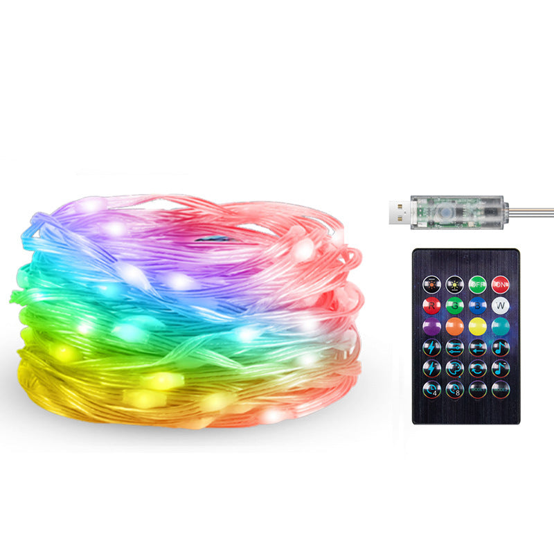 USB-Bluetooth RGB-Lichterkette – App- & Fernbedienung, Musiksteuerung, Wasserdicht