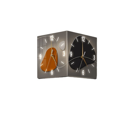 Doppelseitige Eck-Wanduhr