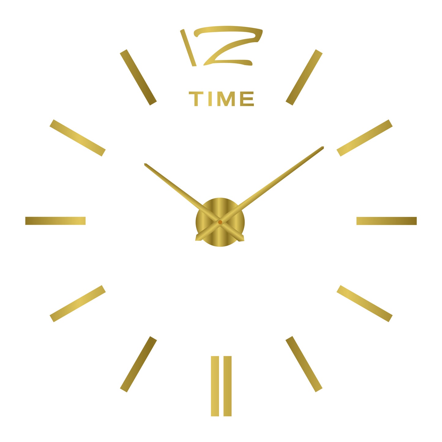 Leuchtende DIY Wanduhr – Moderne Acryl Wanduhr ohne Bohren, Silent Sweep Uhrwerk, 40 cm