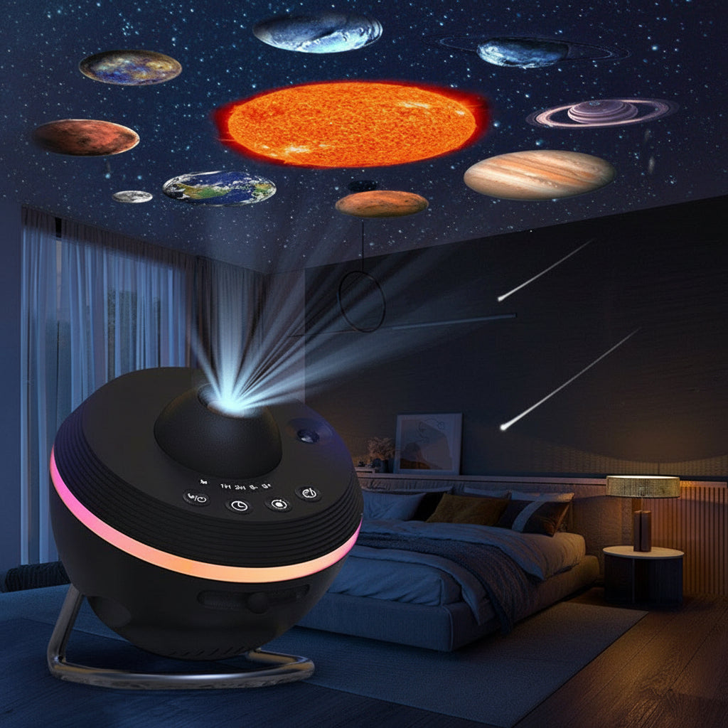 Meteor Space Starry Sky Projektor – Hochwertige Sternenhimmel-Lampe für Schlafzimmer & Wohnzimmer