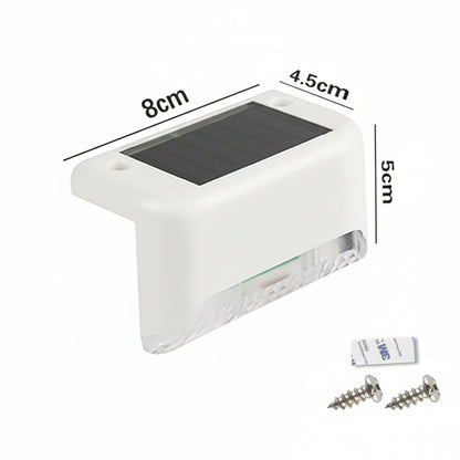 Solar-Stufenlicht – Wasserdichte LED Wandleuchte für Treppen, Zaun & Garten