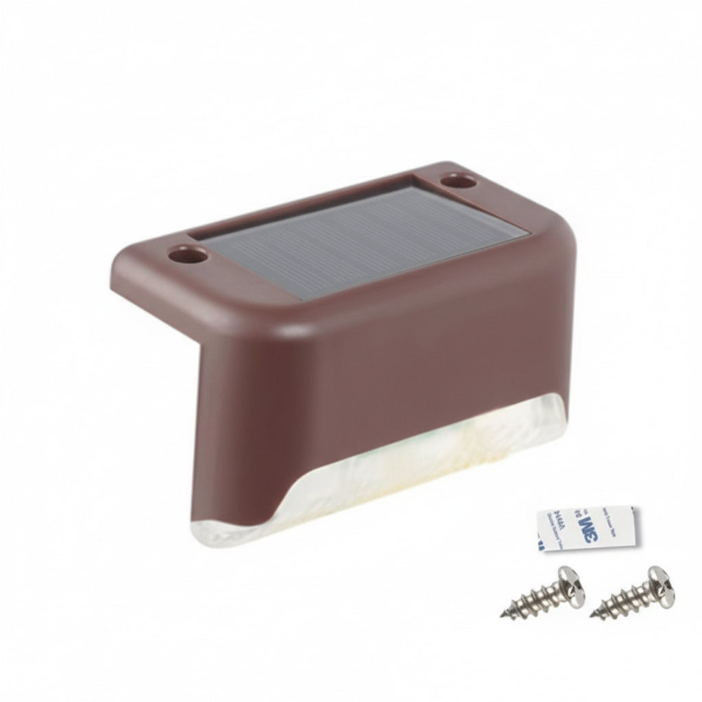 Solar-Stufenlicht – Wasserdichte LED Wandleuchte für Treppen, Zaun & Garten