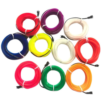 EL-Kaltlicht LED Auto-Ambientebeleuchtung – Universelle Lichtleiste ohne Installation