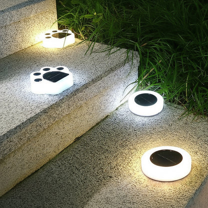 Solar-LED Bodeneinbau-Licht – Außenbereich Garten- & Landschaftsleuchte, 6-LED Bärentatze