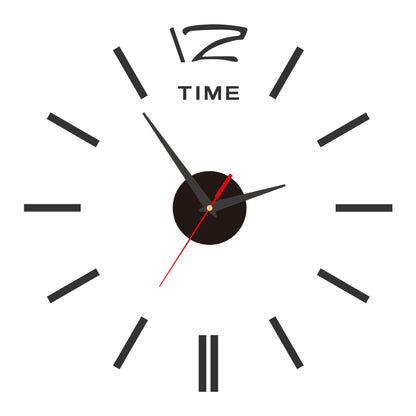 Leuchtende DIY Wanduhr – Moderne Acryl Wanduhr ohne Bohren, Silent Sweep Uhrwerk, 40 cm