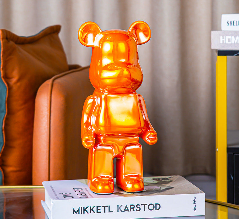 Luxuriöser Keramik-Bär – Stilvolle Deko & Spardose für Zuhause