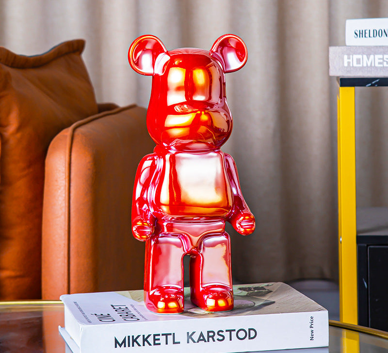 Luxuriöser Keramik-Bär – Stilvolle Deko & Spardose für Zuhause