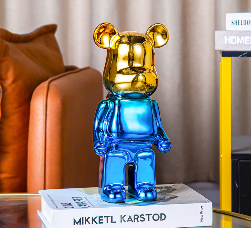 Luxuriöser Keramik-Bär – Stilvolle Deko & Spardose für Zuhause