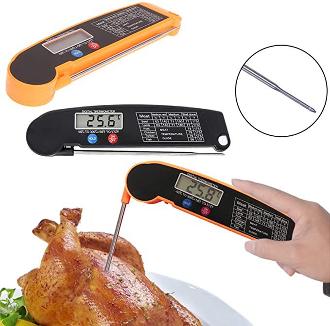 Digitales Küchenthermometer – Food Probe für Fleisch, Wasser, Milch & BBQ | Elektronisches Ofenthermometer