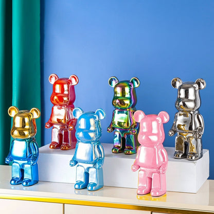 Luxuriöser Keramik-Bär – Stilvolle Deko & Spardose für Zuhause