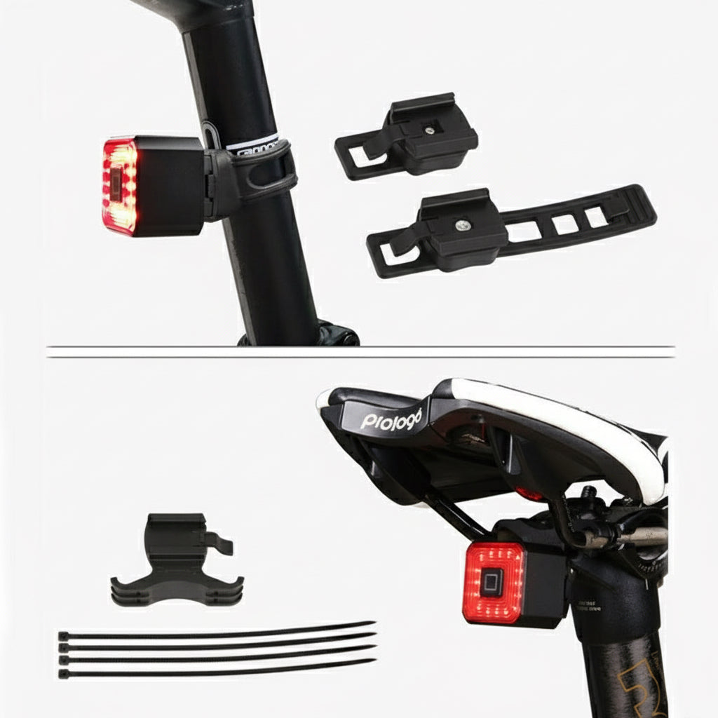 Intelligentes USB-Fahrradrücklicht mit Bremsinduktion