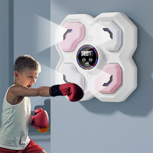 Kinder Smart-Boxing Target T-9612 – Elektronische Musik-Boxwand mit großem Farbdisplay für Training & Fitness